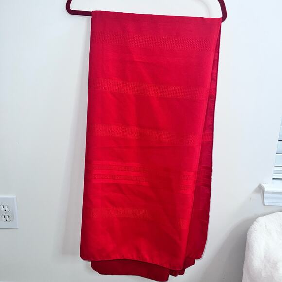 Red Holiday Tablecloth – Oblong, Fits 10–12 Seat Table (60” x 102”) - Picture 6 of 13